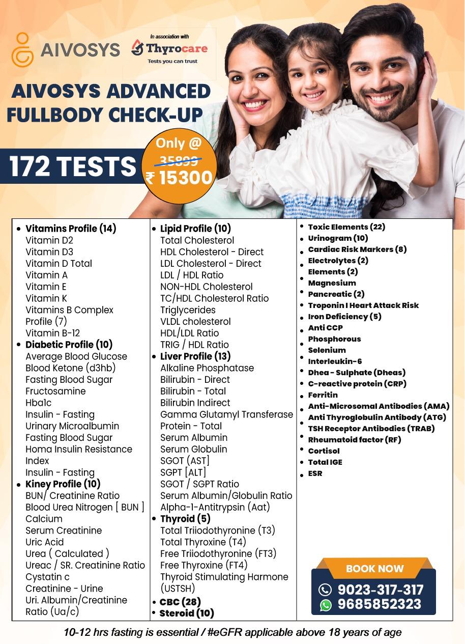 Aivosys Advanced Fullbody Check-up
