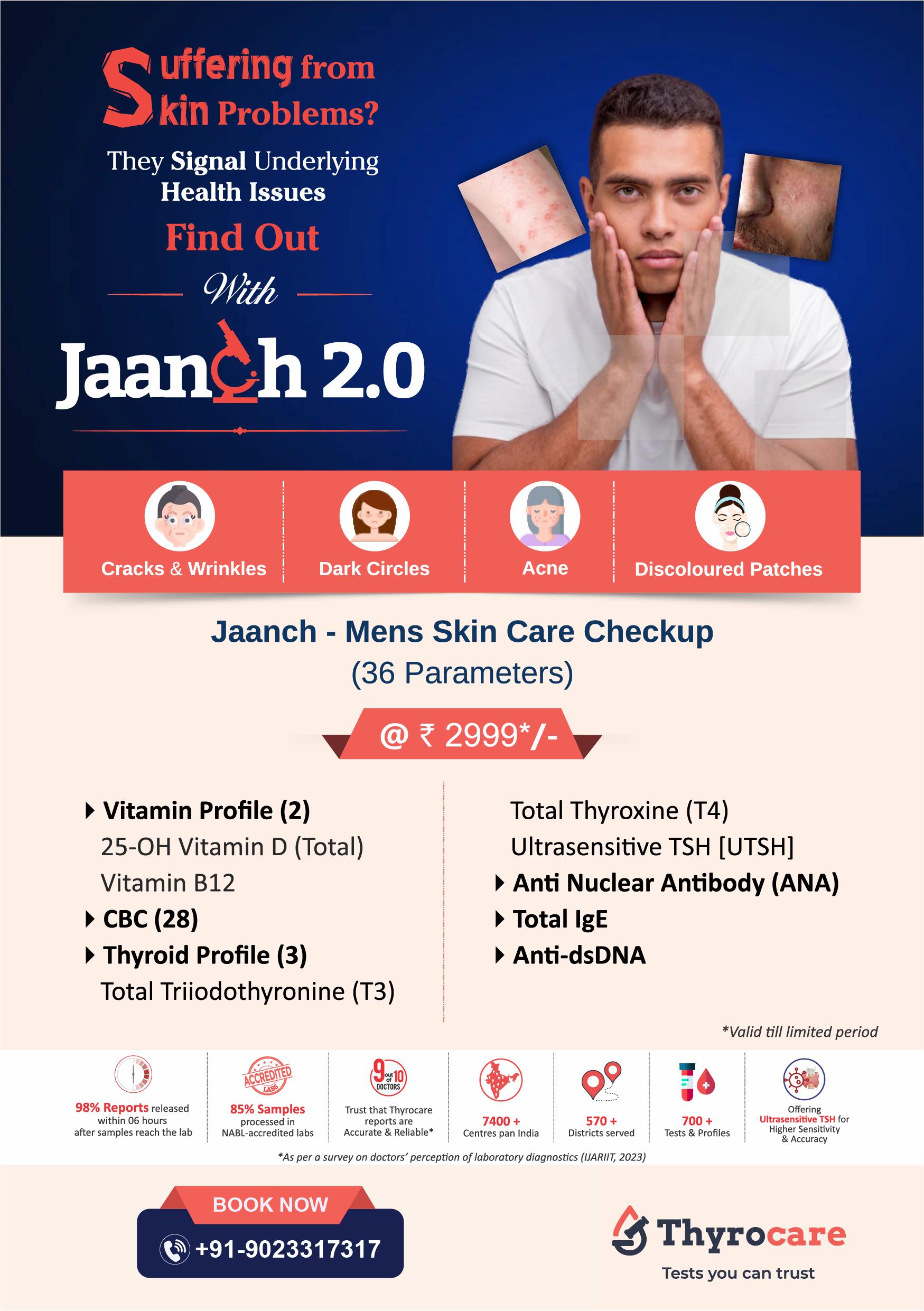 Jaanch Mens Skin Care Checkup