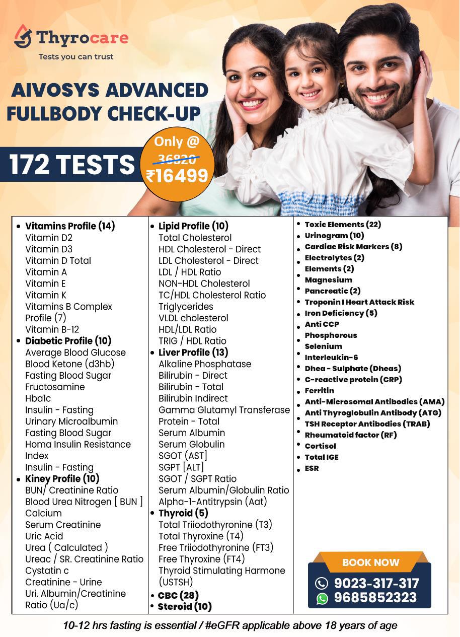 Aivosys Advanced Fullbody Check-up