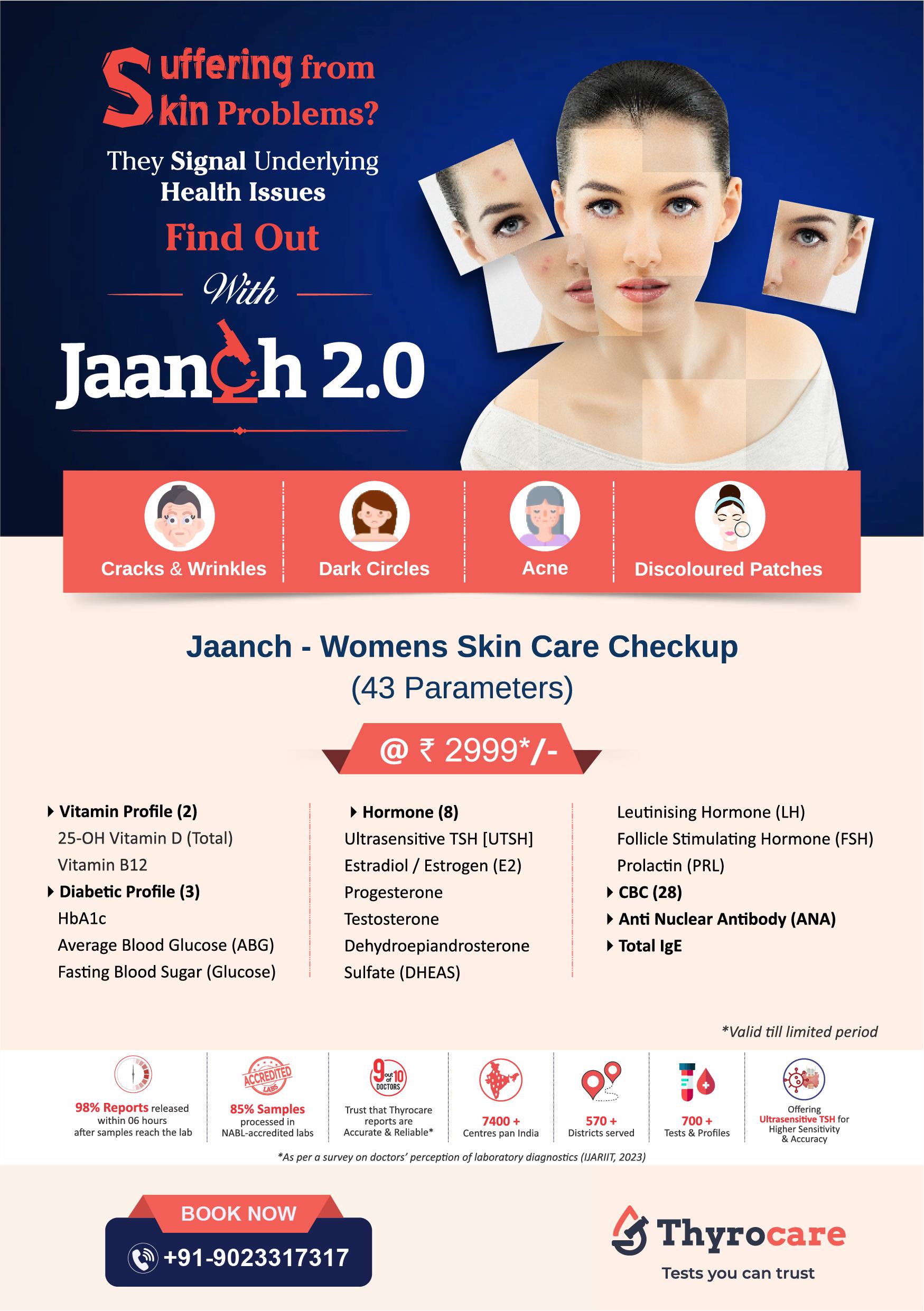 Jaanch Womens Skin Care Checkup