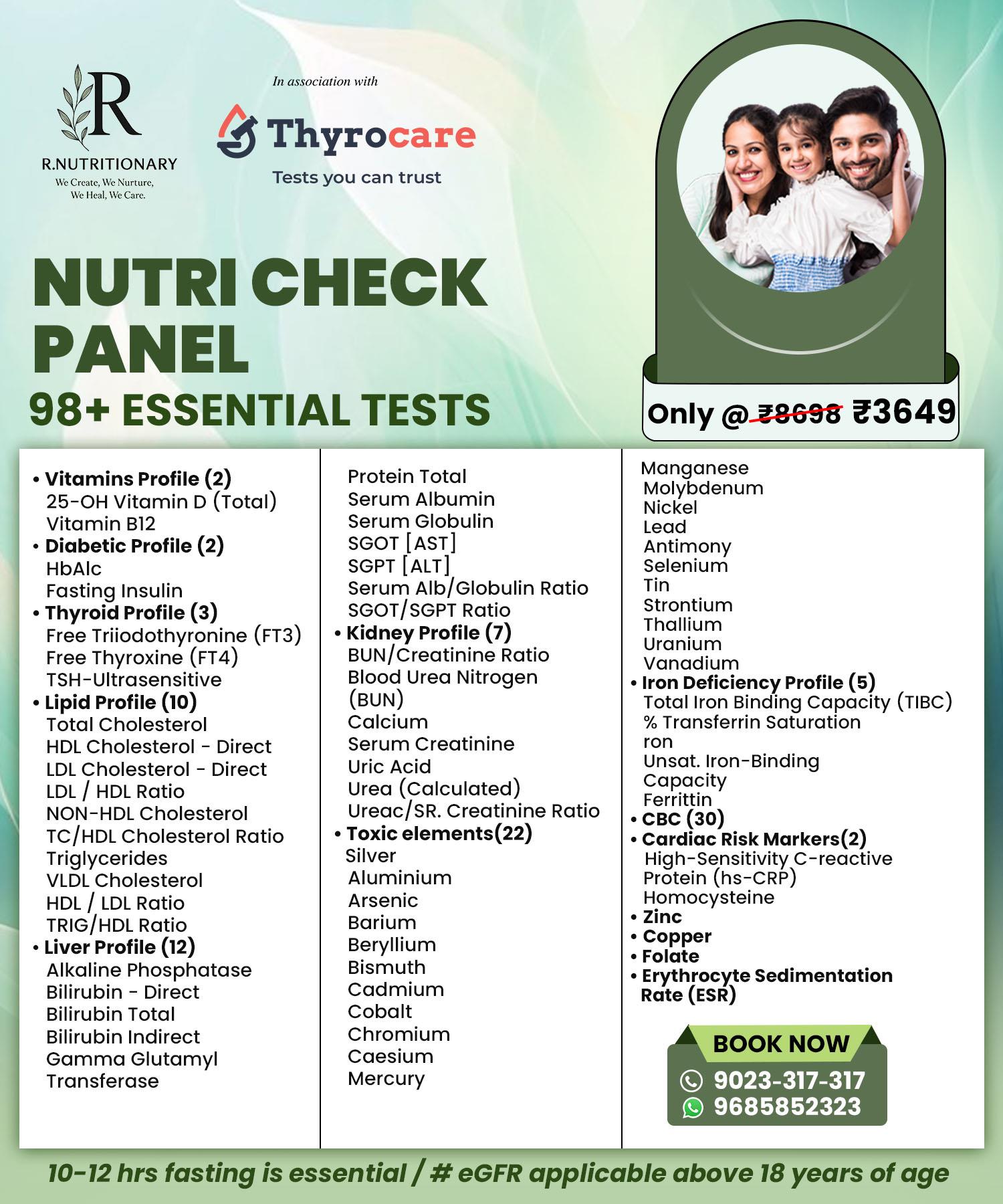 NUTRI CHECK PANEL